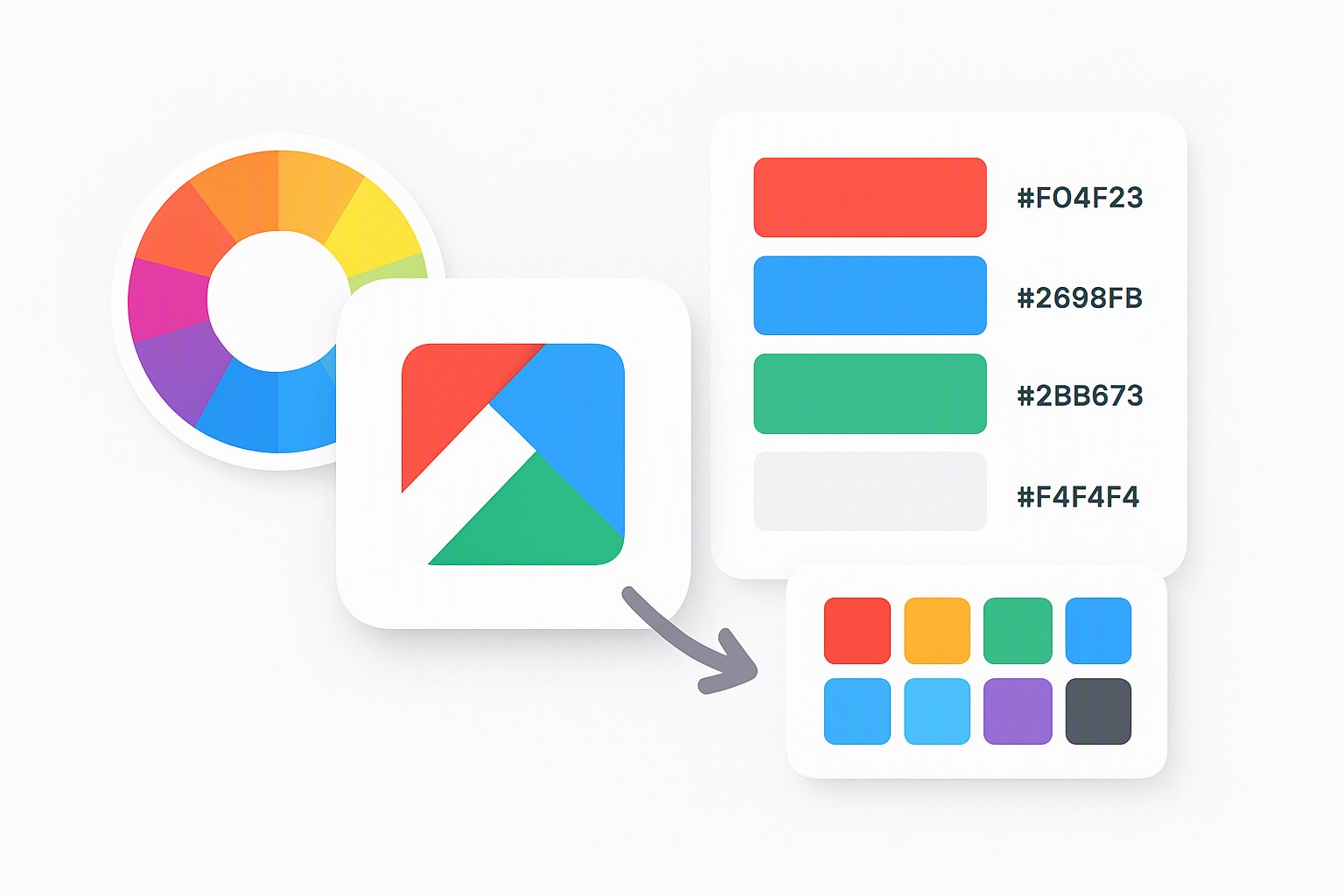 How to get color palette from logo