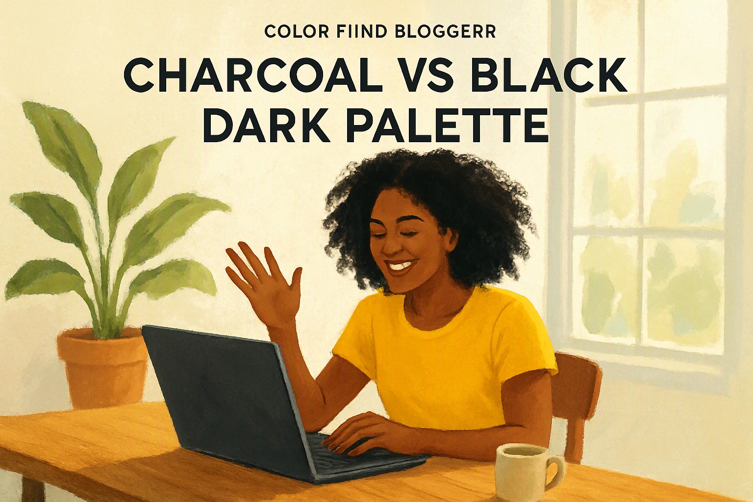 Charcoal vs Black Dark Palette