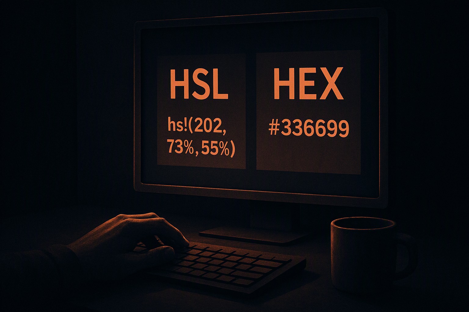 Hsl vs hex color format