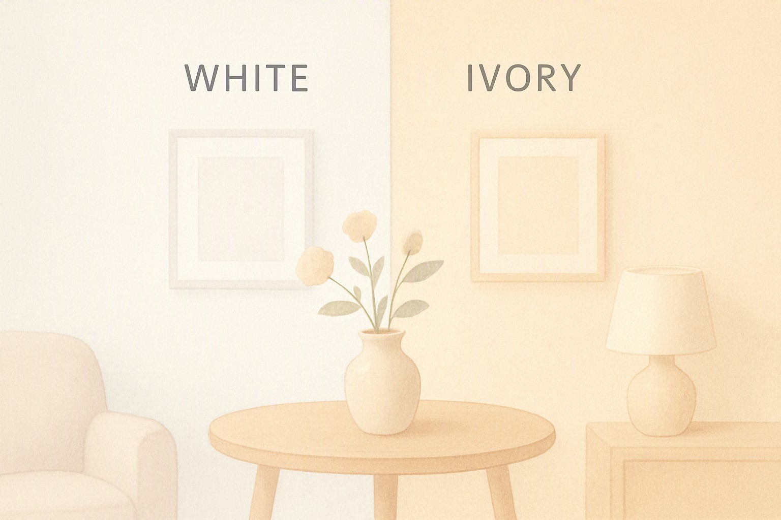White vs Ivory Light Palette