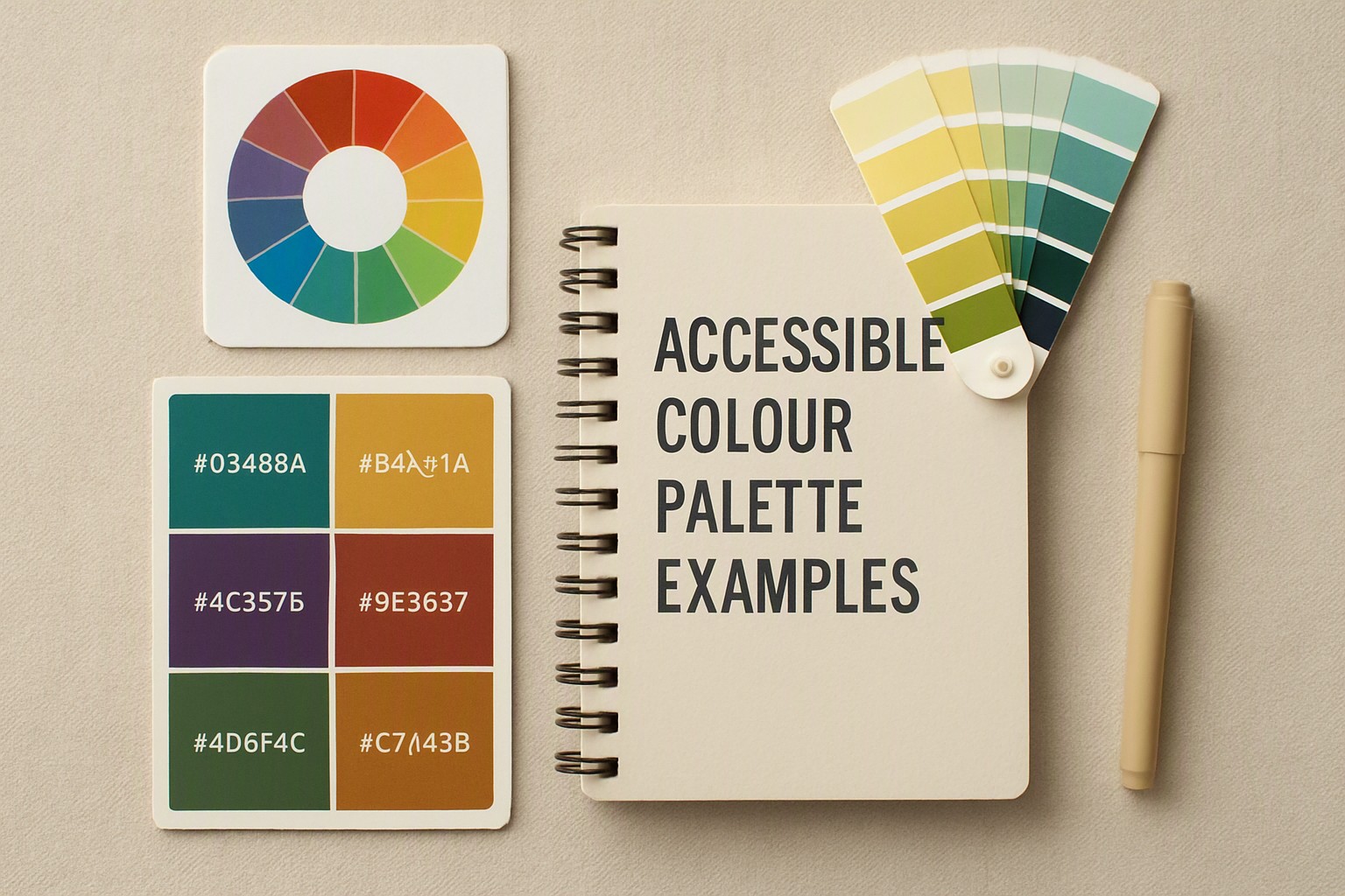 Accessible colour palette examples