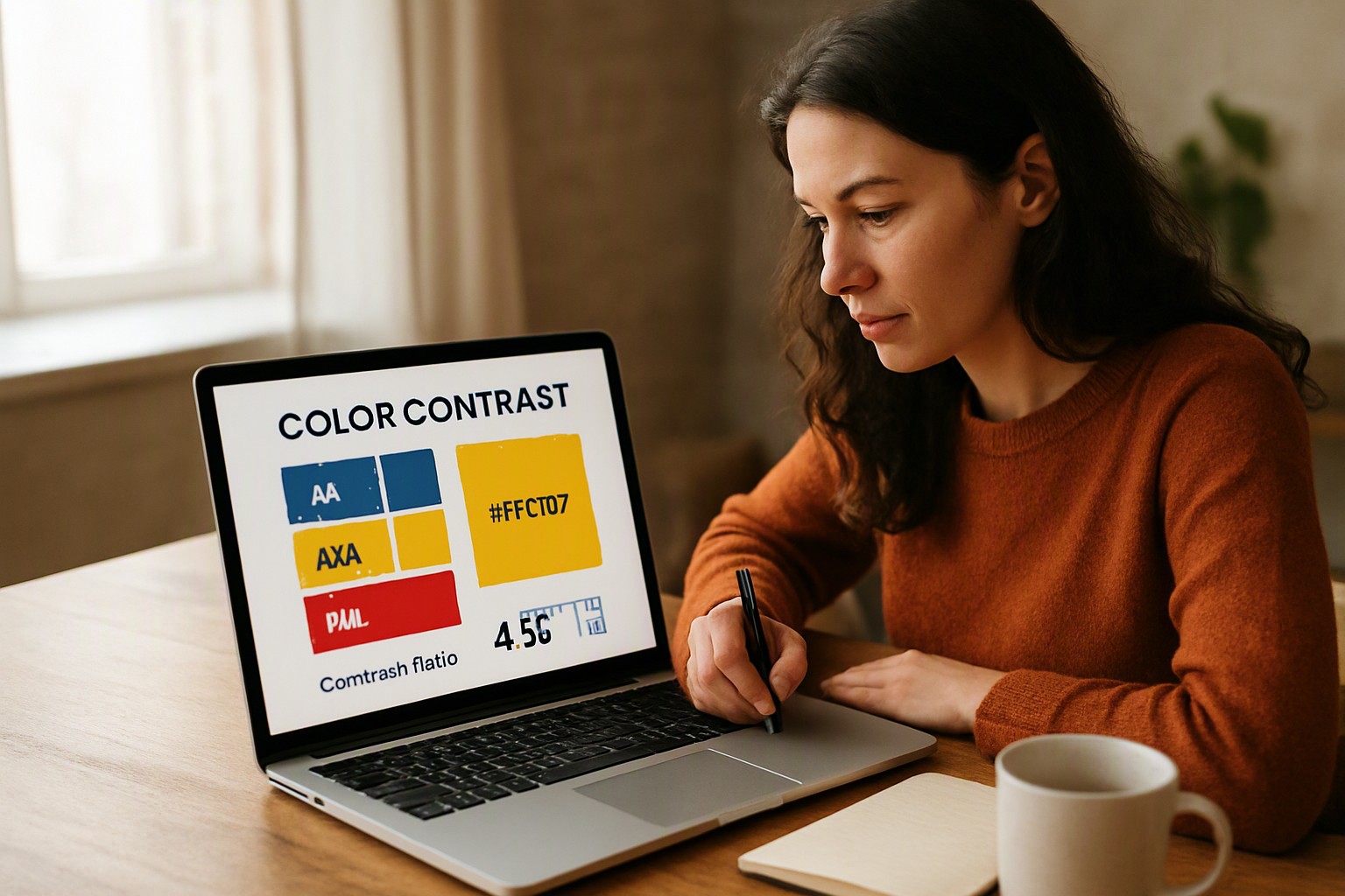 Color contrast examples