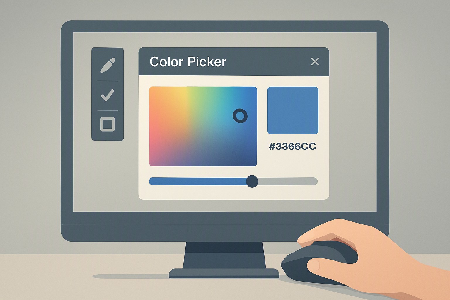 Website color picker tool