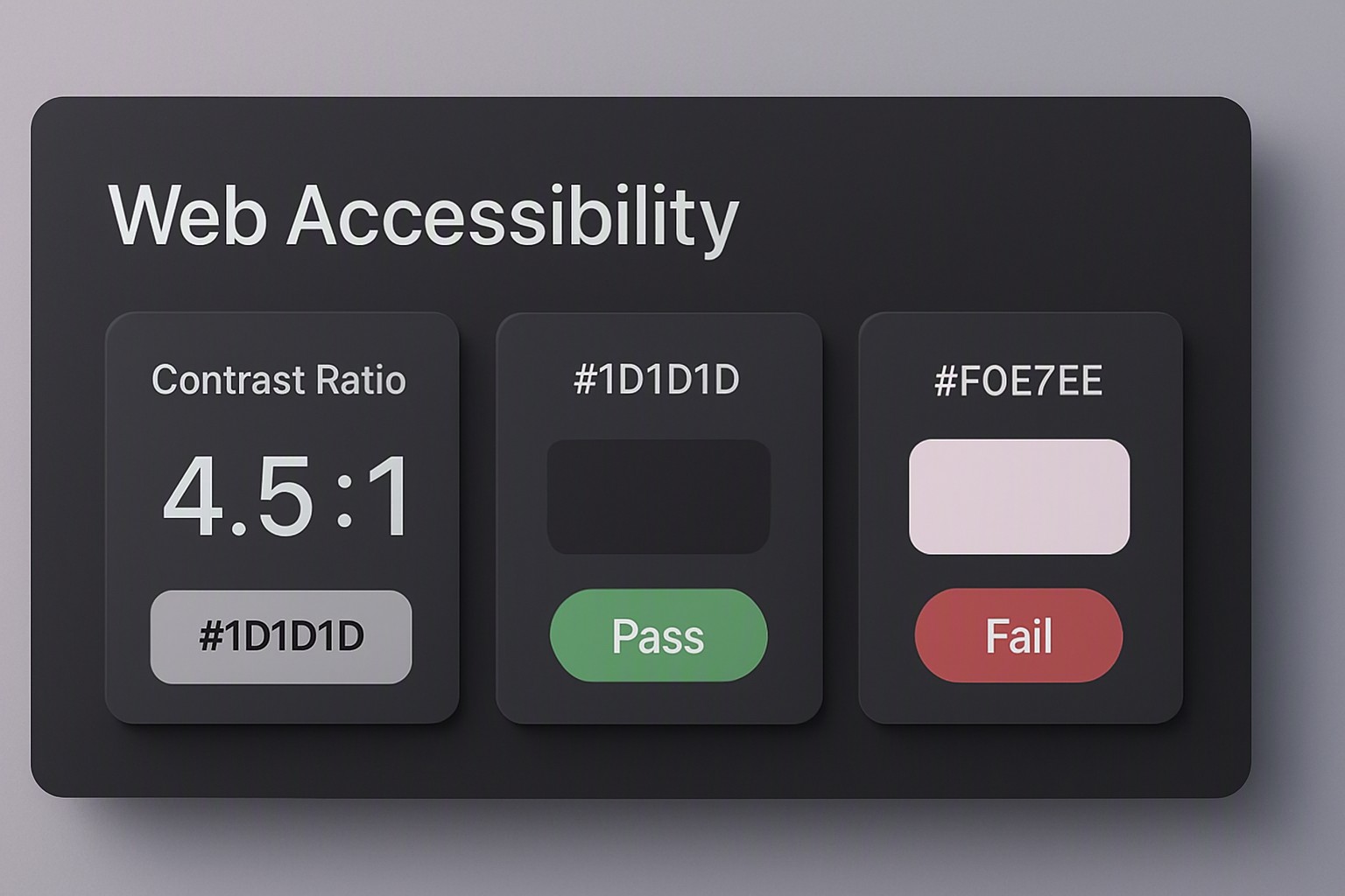 Clear Color Contrast Examples for Accessible Web Design