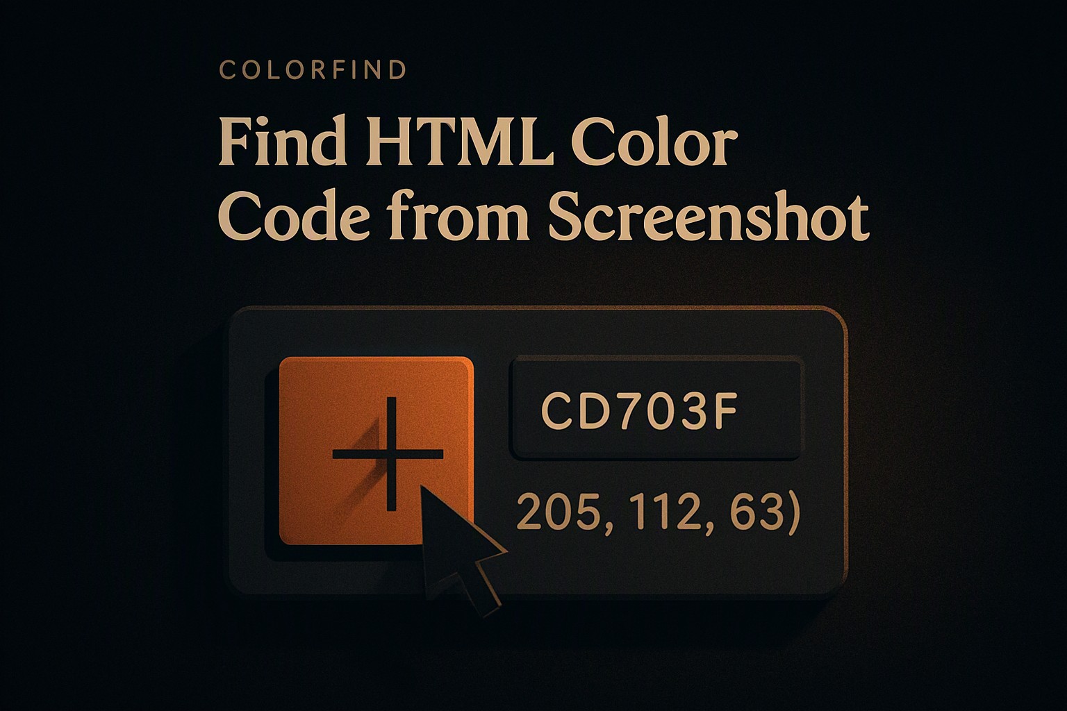 Find html color code from screenshot