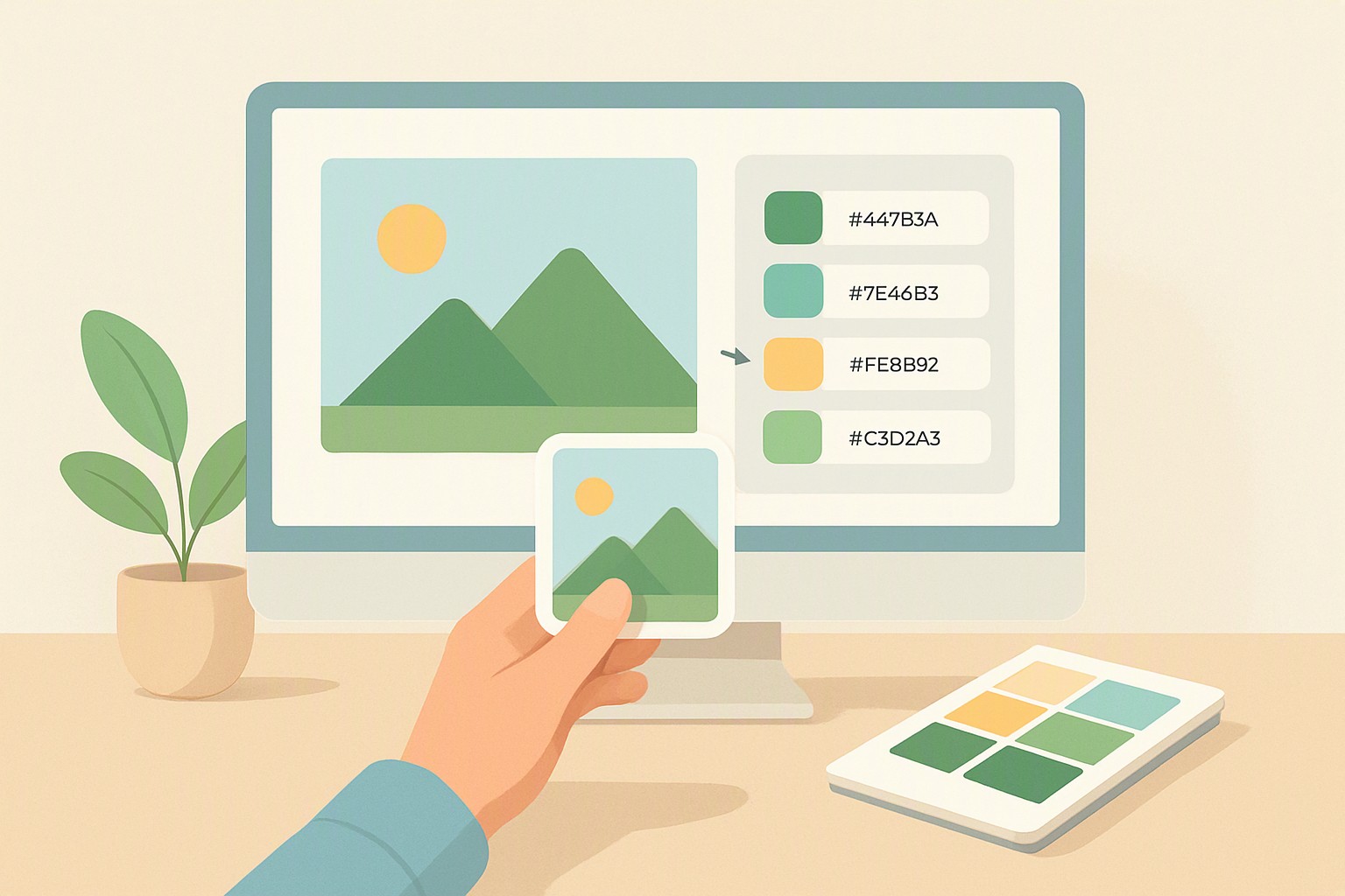 How to extract color palette from image