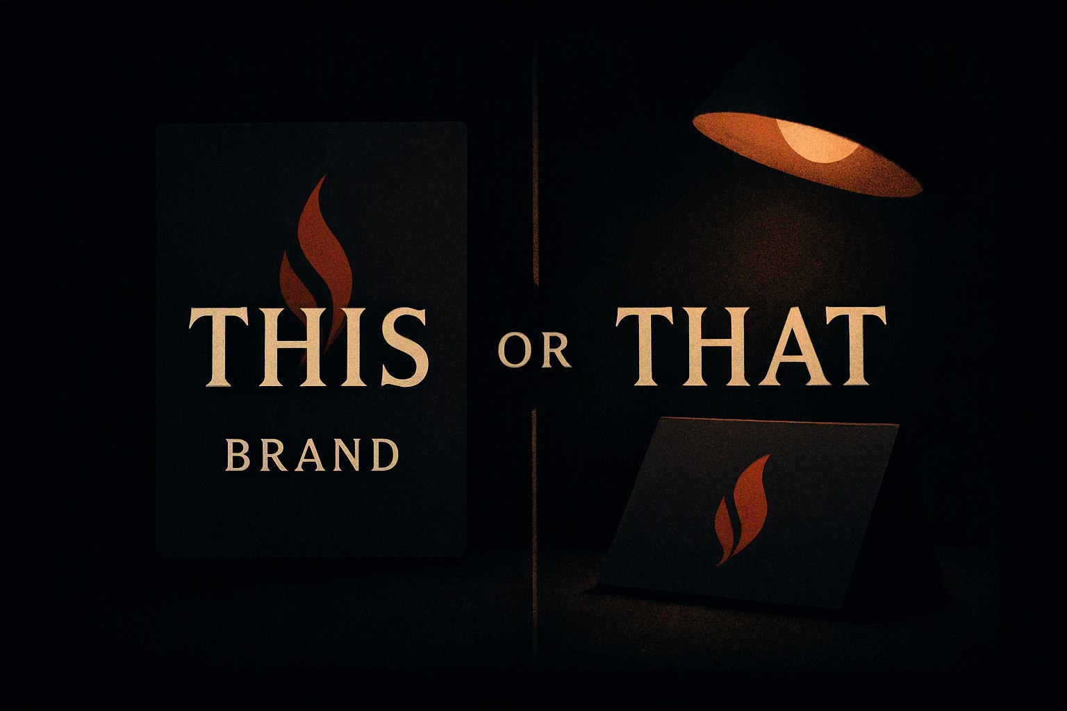 This or That: Dark Palettes for moody branding
