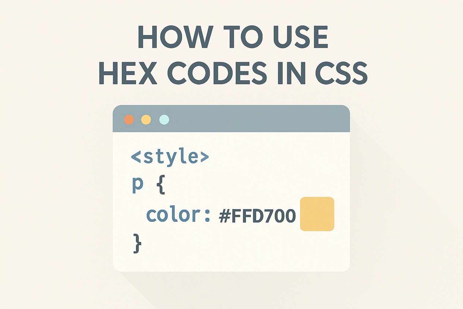 How to use hex codes in css