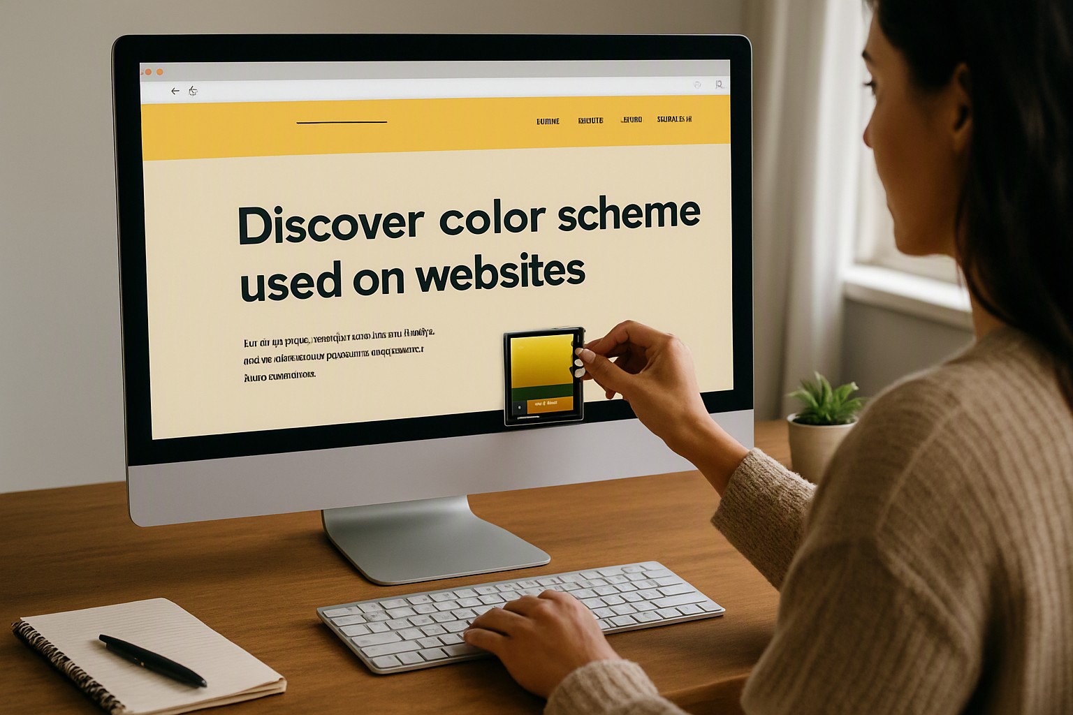 Discover color scheme used on websites