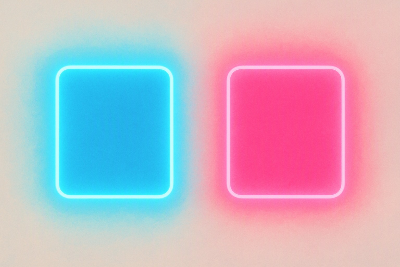 Electric Blue vs Hot Pink Neon Palette