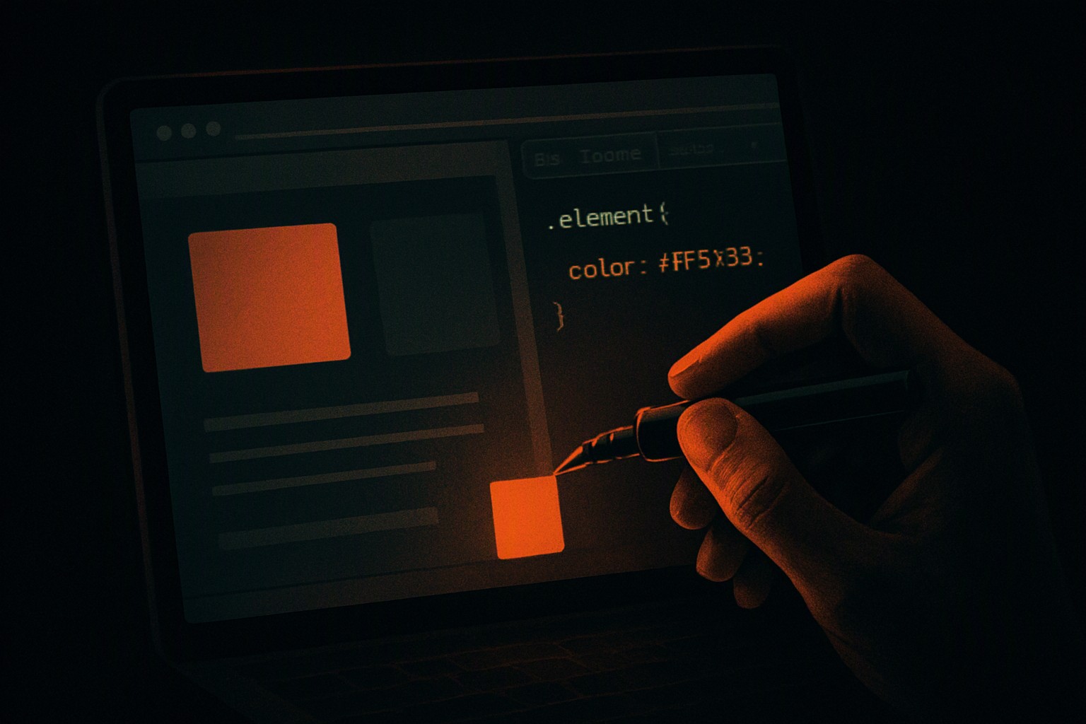 How to identify website color code