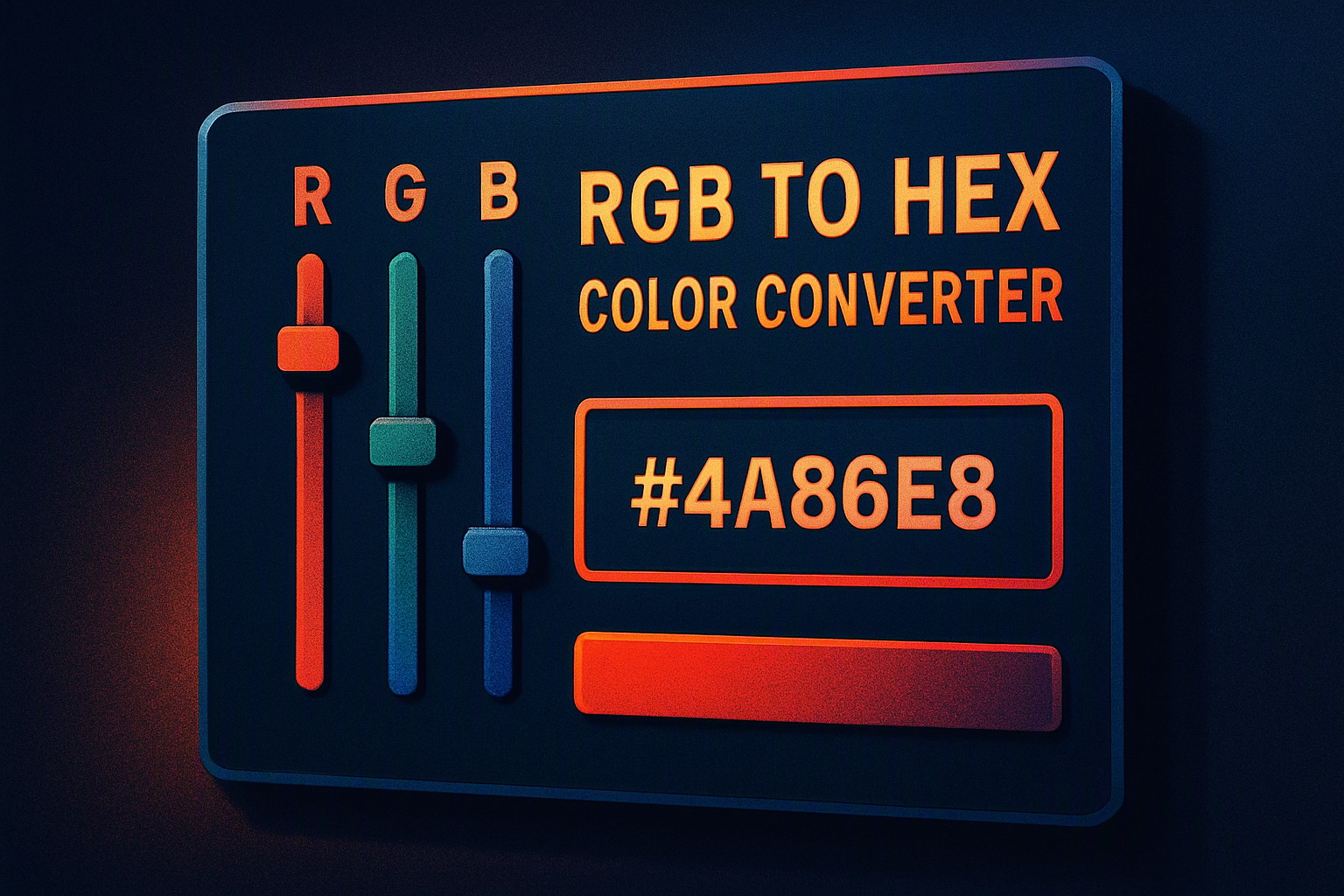 Rgb to hex color converter online tool