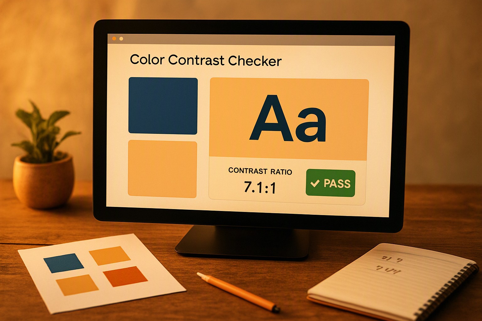 Color contrast checker tools