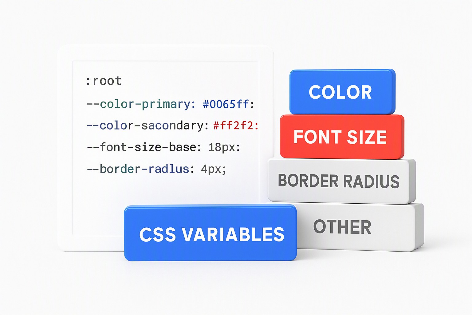 Design tokens css variables
