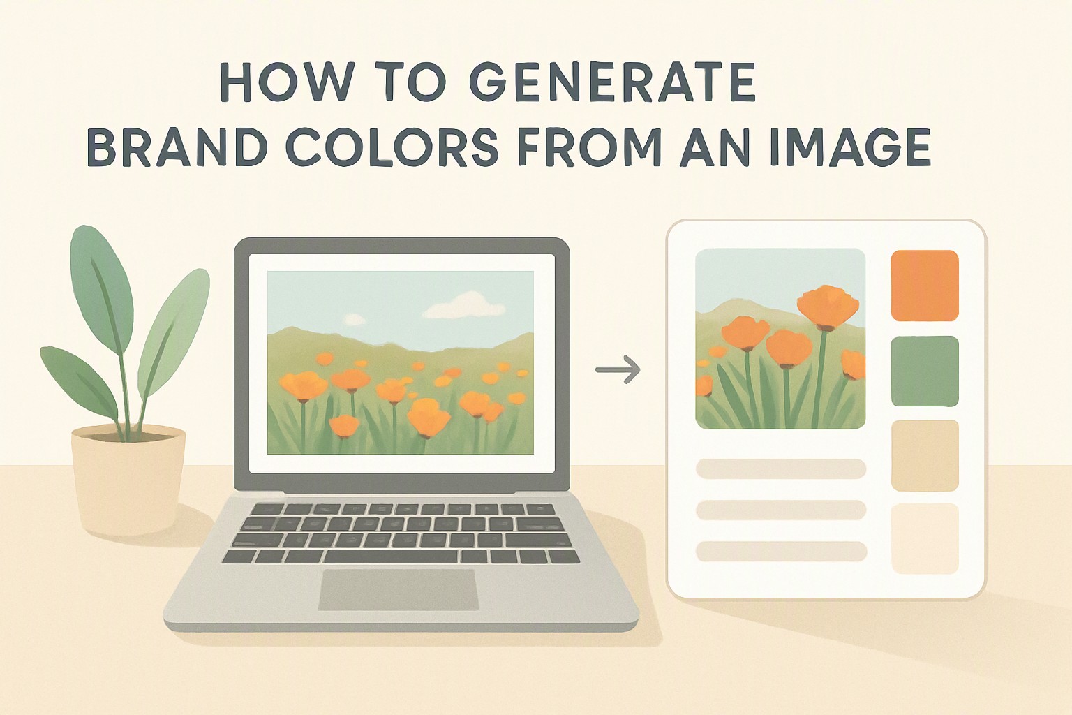 How to generate brand colors from an image